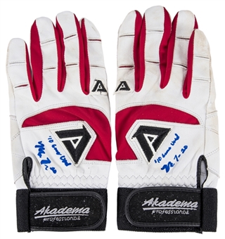 2010 Mike Trout Game Used & Signed Akadema Batting Gloves (JSA & JT Sports)